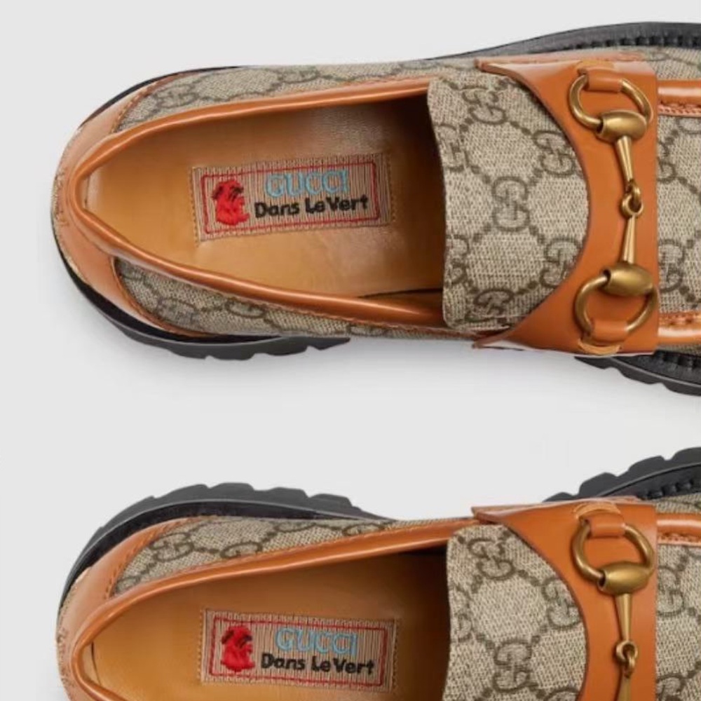 New in box Gucci GG lug sole loafers with horse-bit hardware details - Picture 5 of 6